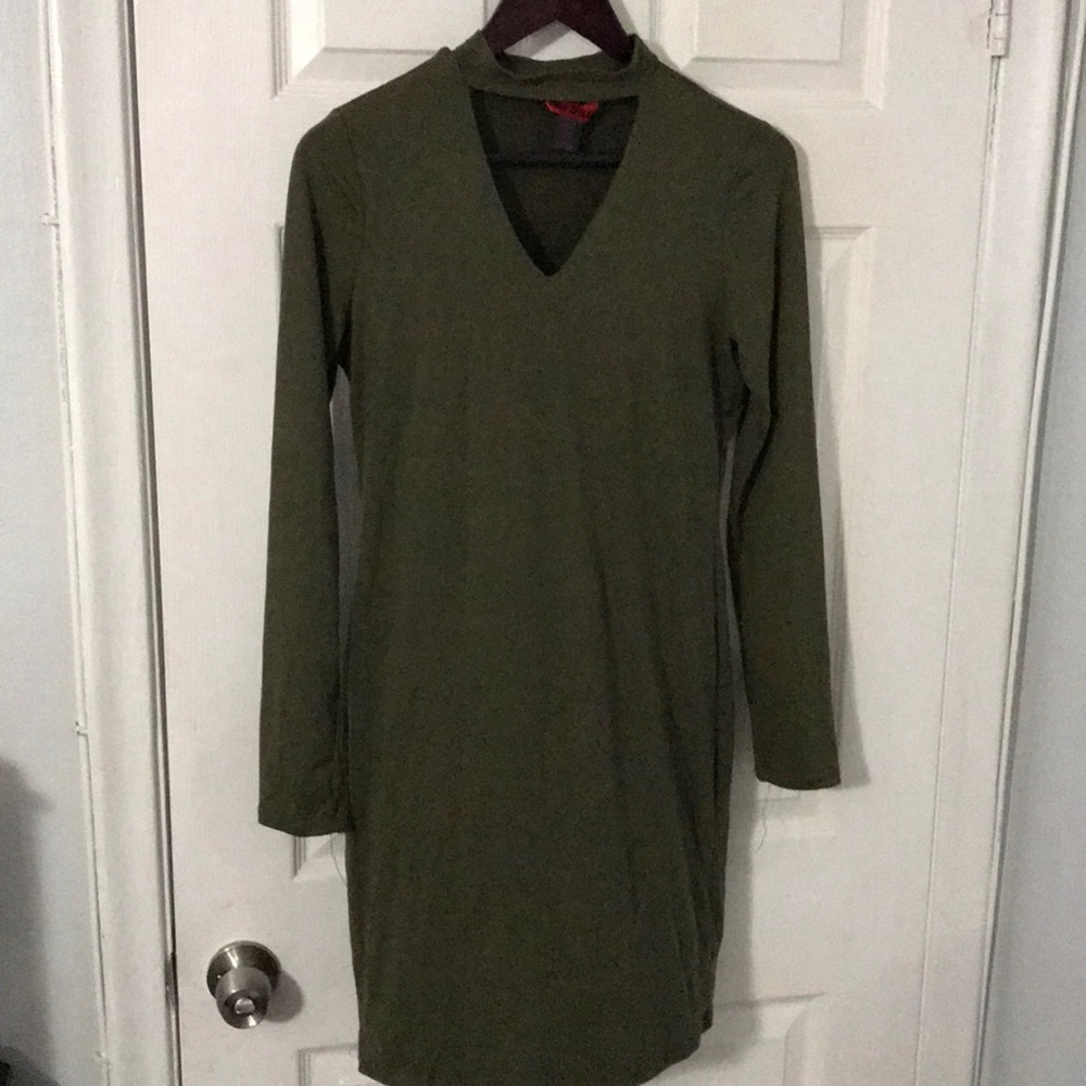 Olive green dress